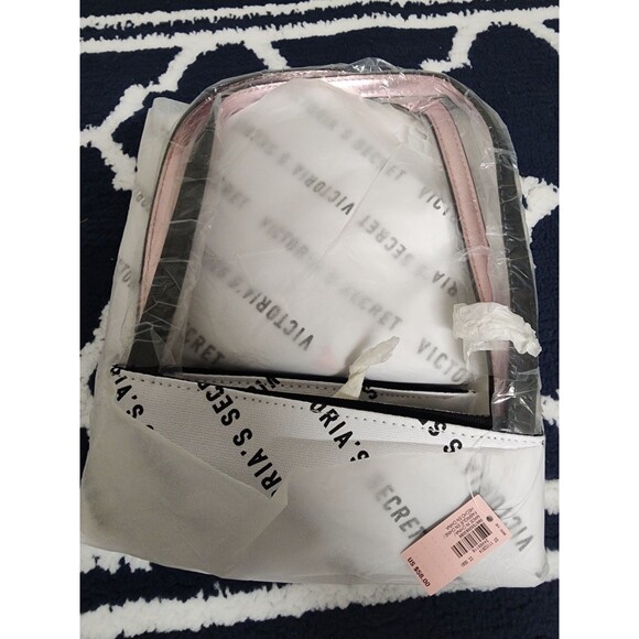 Victoria Secret bag LARGE white with Zipper NEW - Picture 6 of 6